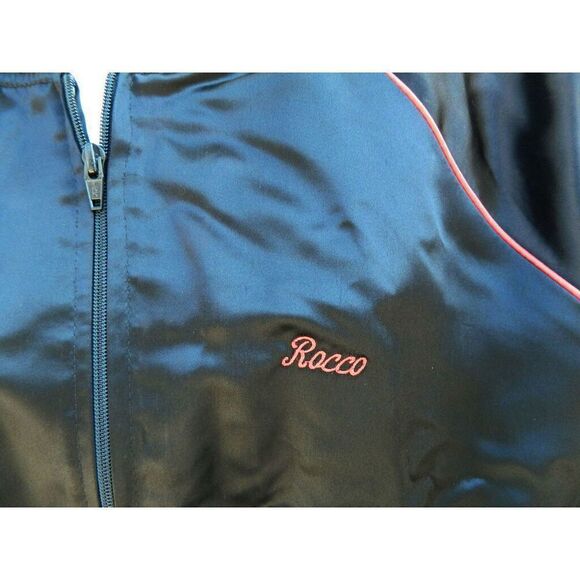 High Five Satin Bomber Movie Studio Monogram Sz L - Picture 5 of 7